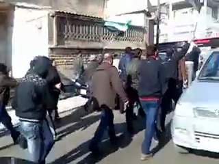 فري برس   حلب   المشهد    مظاهرة صباحية جمعة اضراب الكرامة 9 12 2011