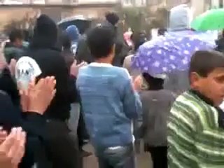 فري برس   ادلب   معرزيتا جمعة اضراب الكرامة 9 12 2011