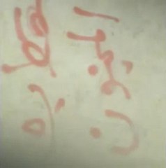 فري برس   أحد الجنود يدوس على اسم بشار على الأرض