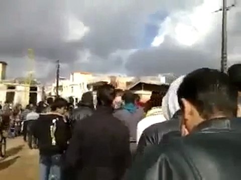 فري برس الشيخ مسكين حوران مظاهرة الاحرار في جمعة اضراب الكرامه 9 12 2011