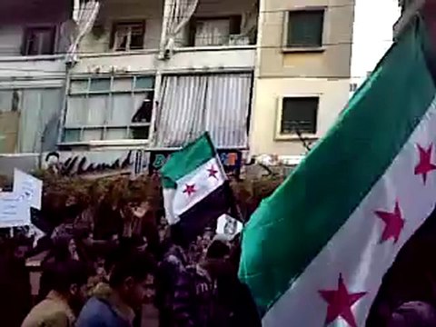 فري برس النصرة مظاهرة طرابلس الشام في جمعة اضراب الكرامة 9 12 2011 ج4