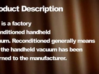 Factory-Reconditioned Hand Vac