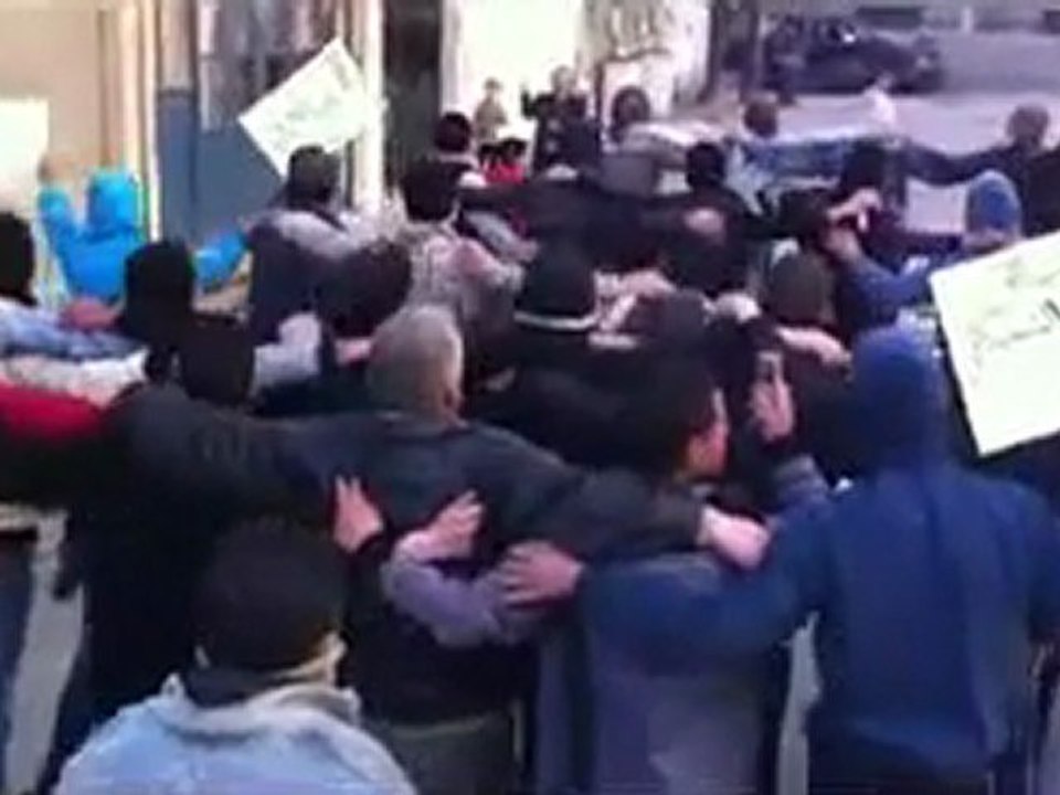 فري برس  دمشق حي القابون سكابى يا دموع العين 10 12 2011