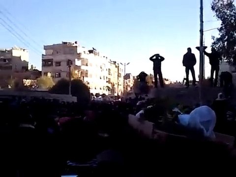 فري برس ريف دمشق زملكا تشييع الشهيد البطل محمد رسلان 10 12 2011 ج11