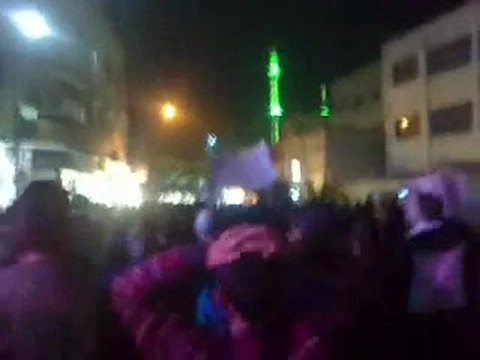 فري برس ريف دمشق زملكا مظاهرة مسائية حاشدة نصرة لحمص 10 12 2011 ج6