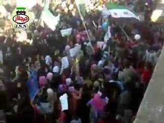 فري برس   حرائر جرجناز  حرائر أحرار منكرهو لبشار الاحد 11 12 2011