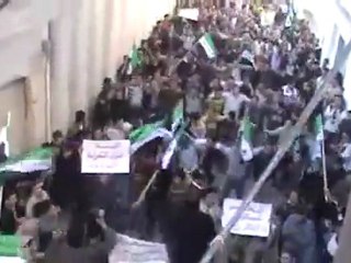 فري برس   حمص تلبيسة   مظاهرة رائعة في اول ايام الاضراب الاحد 11 12 2011
