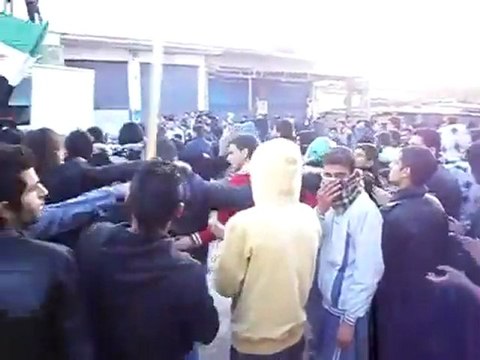 فري برس قامشلو مظاهرة مسائية احد اضراب الكرامة 11 12 2011