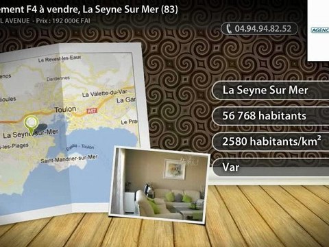 Appartement F4 à vendre, La Seyne Sur Mer (83)