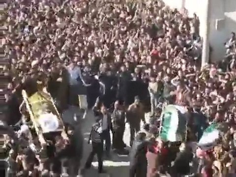 فري برس حماه حلفايا تشيع الشهداء محمد احمد البارودي و محمد أحمد البارودي 12 12 2011