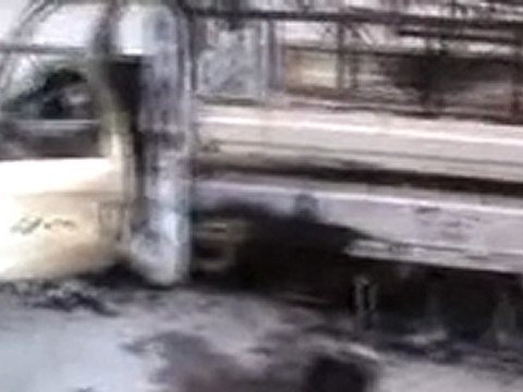 فري برس حمص باب تدمر الدمار الذي خلفته عصابات الاسد 12 12 2011