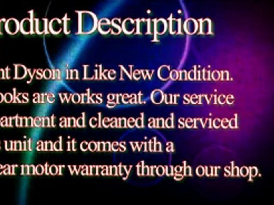 DYSON VACUUM CLEANER NICE UPRIGHT DC07 BAGLESS W HEPA