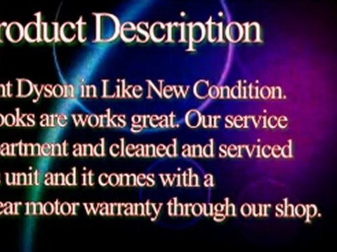 DYSON VACUUM CLEANER NICE UPRIGHT DC07 BAGLESS W HEPA