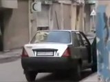 فري برس   حمص باب السباع الشهيد سامي مخول واصابة ابنته في الرقبة وهم يركبون السيارة وهم من الطائفة المسيحية 13 12 2011