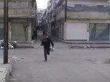 فري برس   حمص باب السباع هكذا تقطع الطرقات في حمص