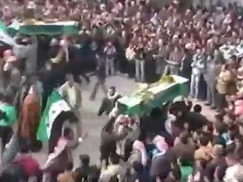 فري برس تشييع الشهيدين محمود مصطفى خيرو و إبراهيم محمود خيرو 14 12 2011