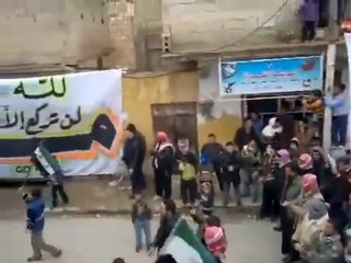 فري برس   حلب   مارع    مظاهرة الأربعاء 14 12 2011ج2