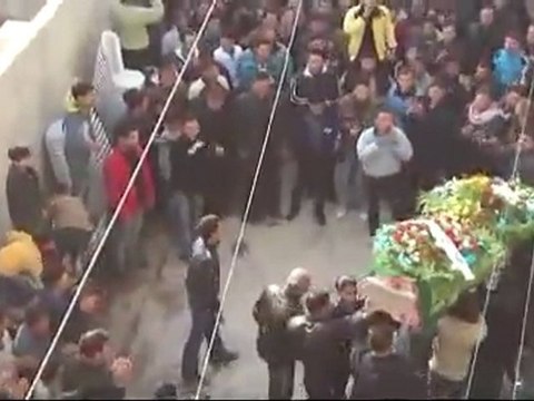 فري برس حماه مورك تشييع الشهيد وليد الحمود 14 12 2011