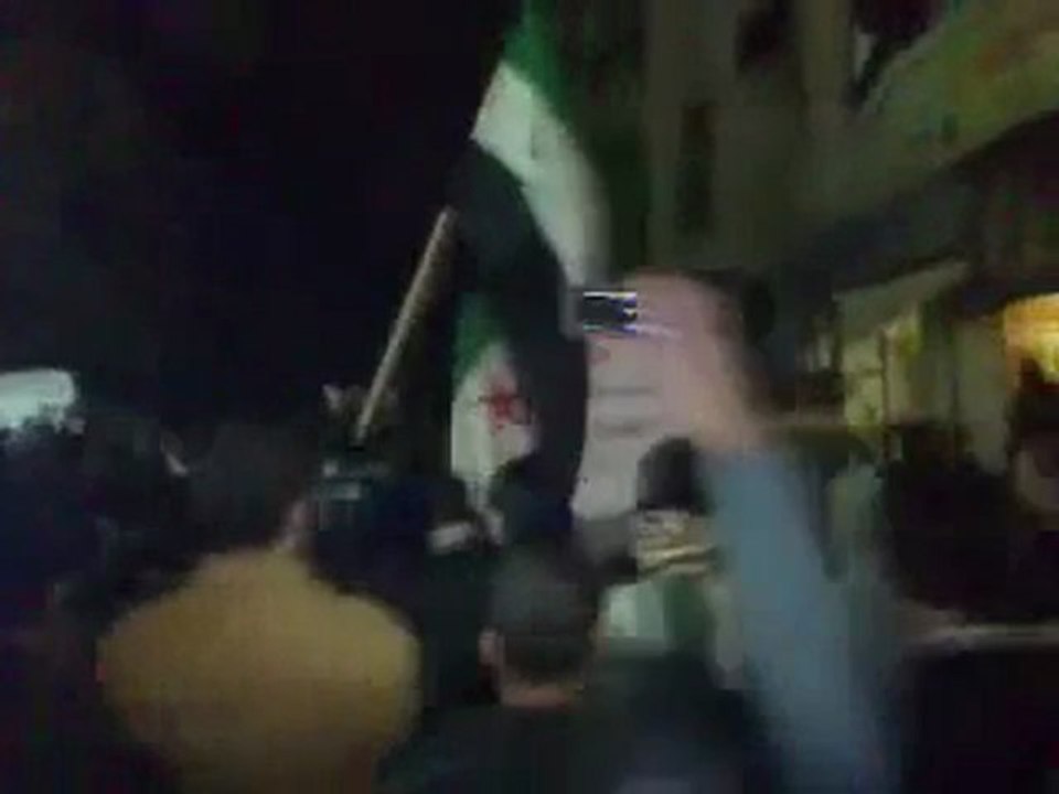 فري برس   ريف دمشق زملكا مظاهرة مسائية حاشدة 14 12 2011