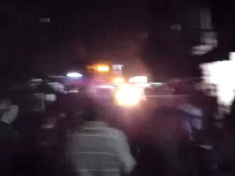 فري برس دوما مظاهرة مسائية جمعة الجامعة العربية تقتلنا 16 12 2011