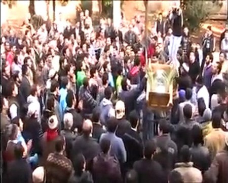 فري برس حمص القصور تشيع الشهيد البطل عبد الوهاب النجار 15 12 2011 ج1