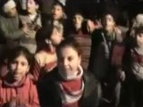 فري برس   حمص كرم الزيتون حمص مظاهرة مسائية رائعة تطالب باسقاط النظام 15 12 2011