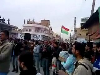 فري برس   عامودا ياوطننا وياغالي مظاهرة اضراب الكرامة 15 12 2011