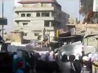 فري برس   مظاهرة مدينة ضمير 15 12 2011