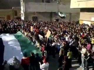 فري برس   حماة منطقة باب القبلي ج الجامعة العربية تقتلنا 16 12 2011