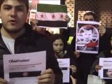 Les traitres opposants syriens exploitent la mort de Gilles Jacquier (tué par leurs partisants), en profitent pour essayer de s'accaparer le centre culturel syrien