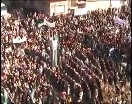 فري برس حمص حي الخالدية من أروع مظاهرت حمص 16 12 2011
