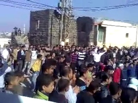 فري برس درعا سحم الجولان جمعة الجامعة العربية تقتلنا 16 12 2011