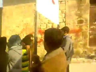 فري برس   حلب   الأتارب    مظاهرة طلابية 20 12 2011ج3