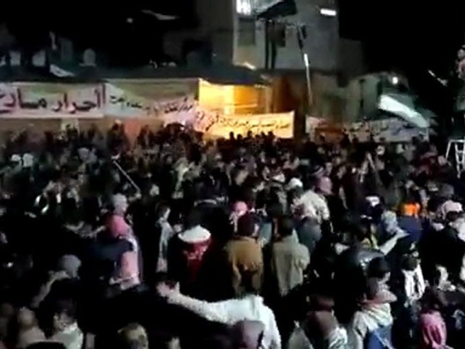 فري برس   حلب   مارع    مظاهرة ثلاثاء التصعيد الثوري 20 12 2011 ج1