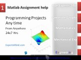 Matlab Assignment Help, Matlab Homework Help, Expertsmind