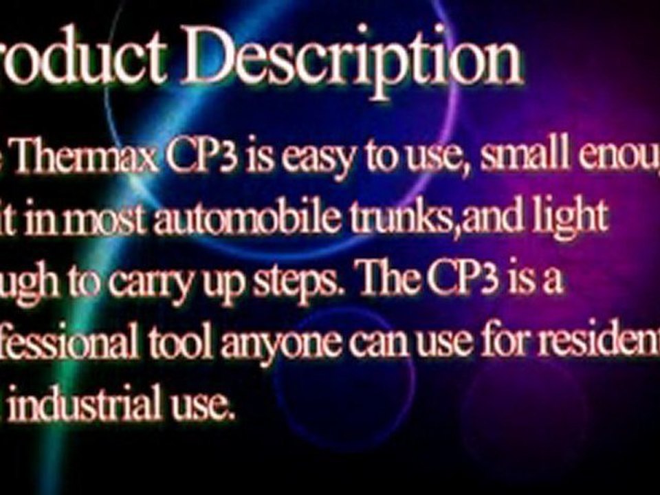 Thermax Carpet Upholstry Steam Cleaner