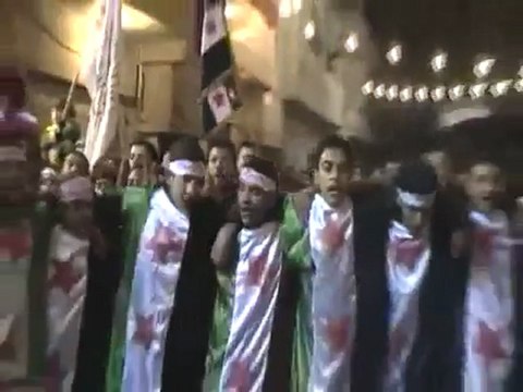 فري برس مسائية باباعمرو بمشاركة وفد من حرائر دمشق 18 12 2011