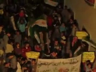 فري برس   حماة ثوار طريق حلب مسائية 18 12 2011