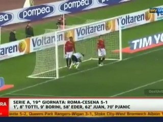 Roma vs Cesena 5:1 HIGHLIGHTS