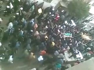 فري برس   حمص الوعر تشييع الشهيد محمد جمال مروان العلي 18 12 2011