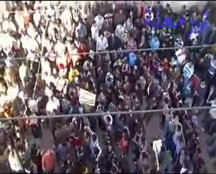 فري برس حمص تيرمعلة مظاهرة الإضراب الأحد 18 12 2011