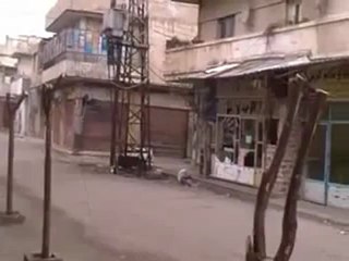 فري برس   قصف المحلات التجارية بسسب الاضراب 18 12 2011