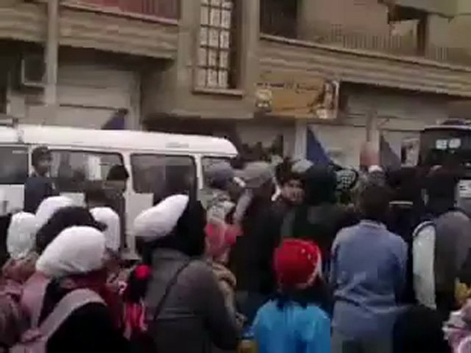 فري برس   مظاهرة مدينة ضمير مع استمرار اضراب الكرامة مدينة ضمير 18 12 2011