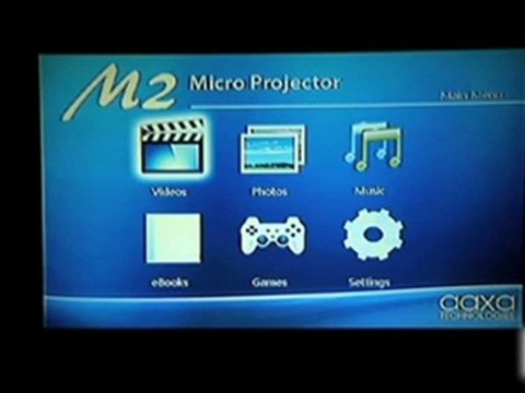 AAXA M2 Pico Micro Projector with LED, XGA 1024x768 Resolution, 110 Lumens, Media Player and HDMI