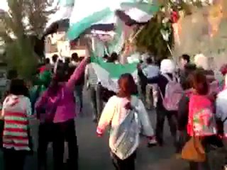 فري برس   اللاذقية   الحفة   مظاهرات طلابية 19 12 2011