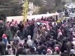 فري برس   تشييع الشهيدالذي قتلته كتائب الاسد في عرسال