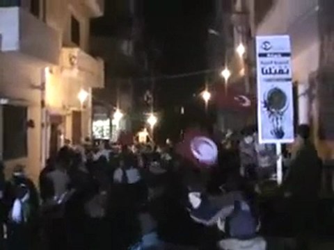 فري برس حمص باب السباع المريجة مظاهرة مسائية تحية للاعلام الحر ثورةثورة سوريا 19 12 2011