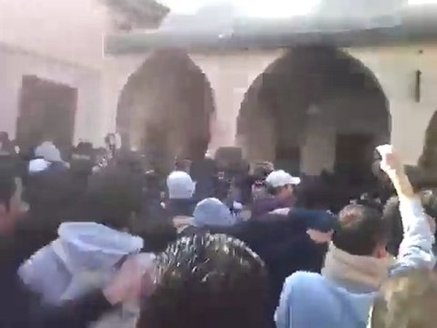 فري برس دمشق حي القابون شباب القابون في تشييع الميدان 19 12 2011 ج1