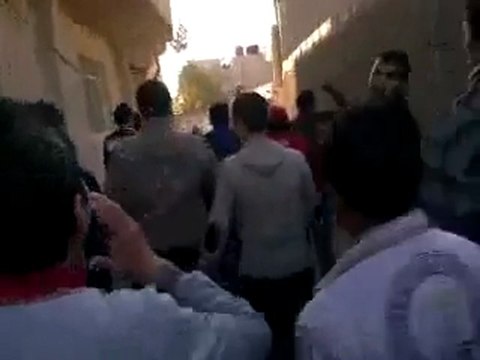 فري برس دمشق حي القابون الاثنين رد على مسيرات العفوية 19 12 2011