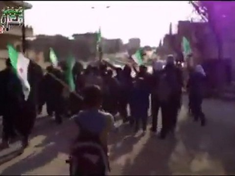 فري برس مظاهرة طلابية معرة مصرين الثلاثاء 20 12 2011